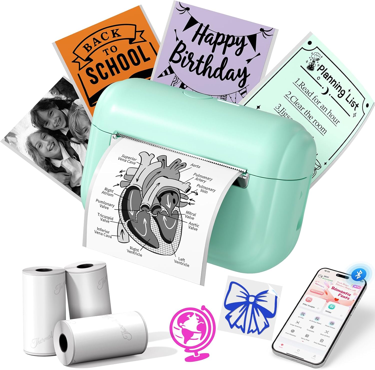 Bluetooth Mini Photo Printer