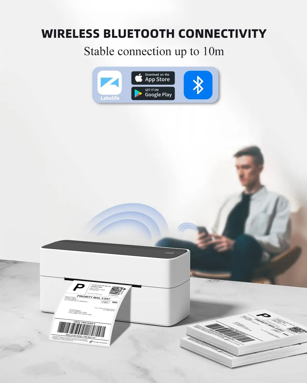 Phomemo Wireless Label Printer